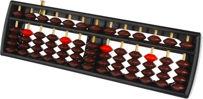 Larcele Bead Arithmetic Counting Abacus with Reset Button,13 Column SP-02 (Black 2)