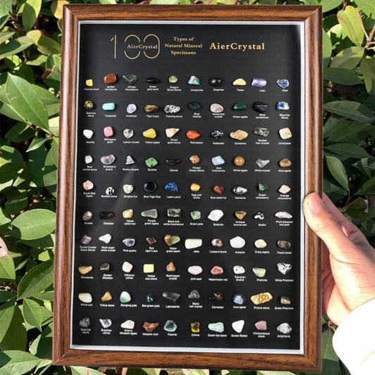 100pcs Natural Crystal Gemstone Collection - Mixed Raw Mineral Specimens Including Quartz, Amethyst, and More for Healing, Display, Decoration, and Gift Giving