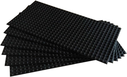 Taken All Building Bricks Block Base Plates - Black 6 Pack of 5 x 10" Baseplates - Tight Fit with Major Brick Sets