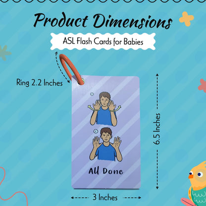 ASL First Word Flash Cards – American Sign Language Learning Cards for Beginners, Parents, Teachers & Speech Therapy, Visual Communication Training Aid