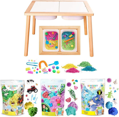 Creativity for Kids Sensory Pack: Farm, Sensory Toys for Toddlers, Pretend Play Farm Animals for Kids, Toddler Travel Toys & Spring Crafts (Ages 3+)