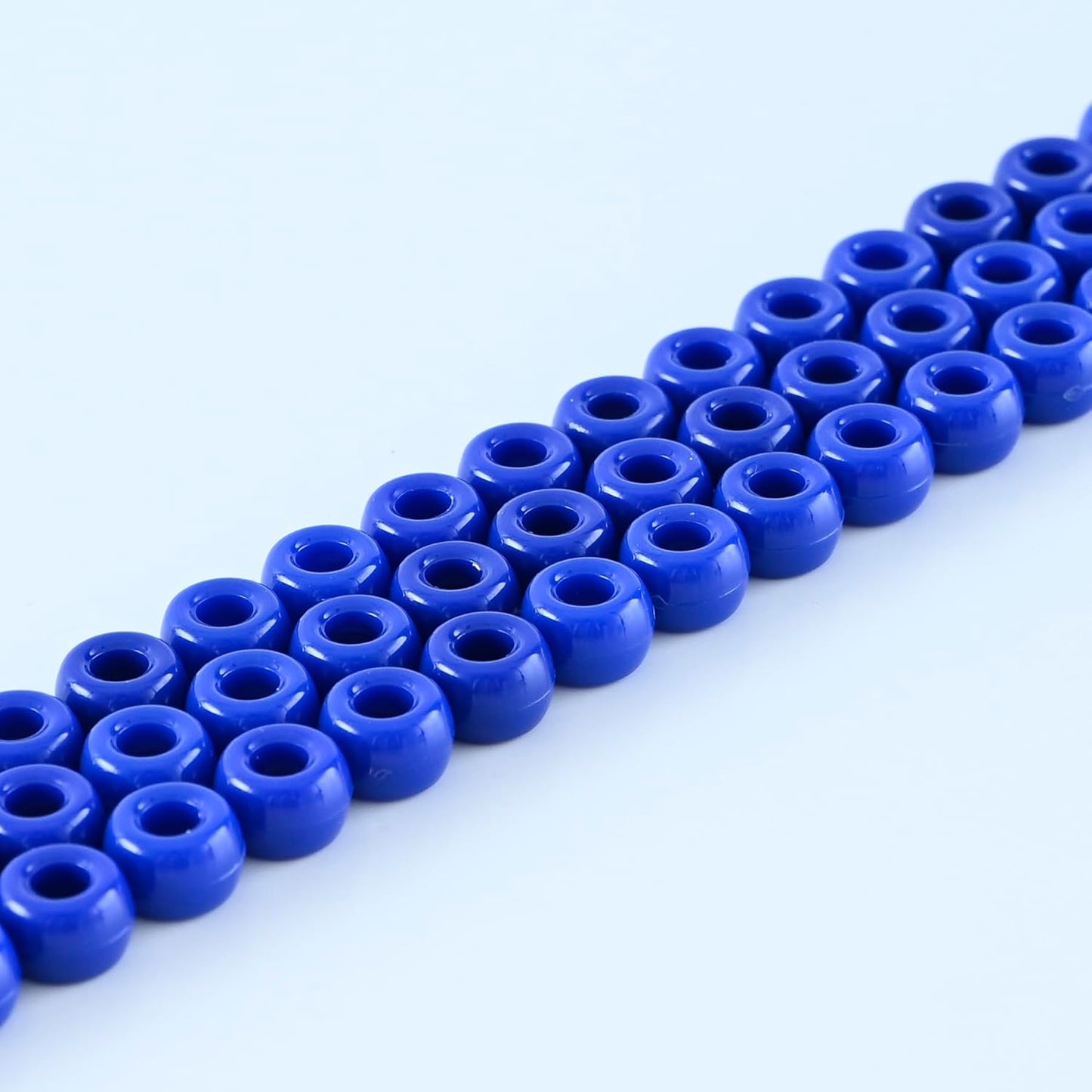 lelulim™ 1000 PC Pony Beads Opaque Black 3IN / 9mm Diameter. (Black)