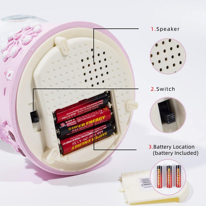 Unicorn Musical Snow Globe for Kids Girls Carousel Music Box with 7 Led Lights Swirling Glitter for Birthday Valentines