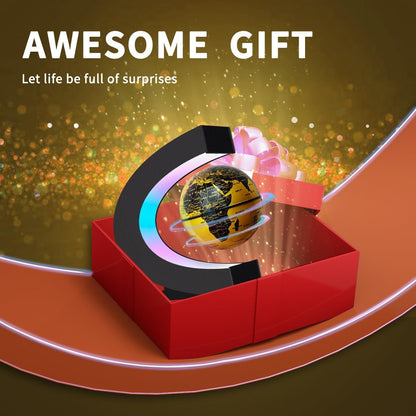 Magnetic Levitating Floating Globe with LED Lights, Cool Tech Gadgets Gifts World Globe Lamp for Men Father Teenage Boys Girls, Birthday Gifts Office Home Desk Decor Display