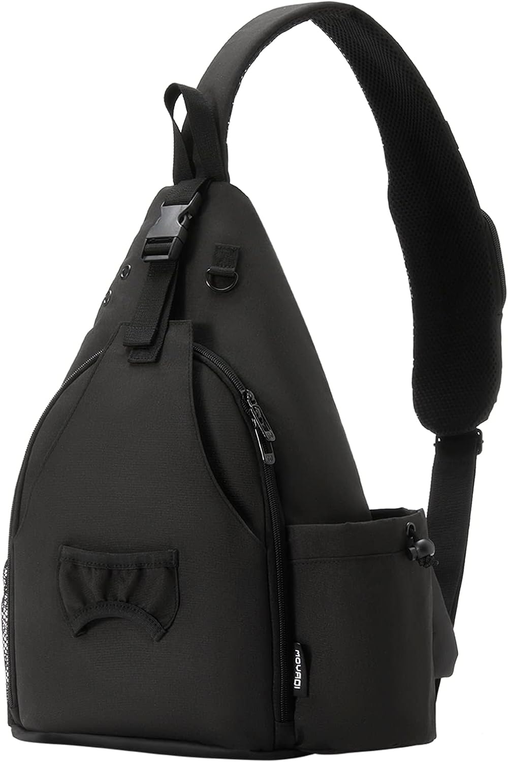 MOYAQI Disc Golf Bag with Retriever Holder and Storage Pockets, Disc Golf Backpack with 8-10 Disc Capacity, Padded Adjustable Strap and Back Panel, Lightweight and Durable