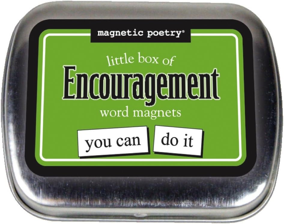 Magnetic Poetry - Little Box of Happiness Kit - Words for Refrigerator - Write Poems and Letters on The Fridge - Made in The USA