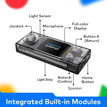 Makeblock CyberPi Project-Based Kit: Coding for Kids 8-12, STEM Programmable Robot with Scratch & Python Support, IoT Technology & Built-in WiFi Module
