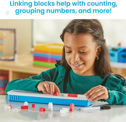 hand2mind Open Number Line Starter Set, White Board Dry Erase Number Lines for Students, Teaching Addition and Subtraction, Educational Math Manipulatives, Classroom Supplies for Teachers Elementary