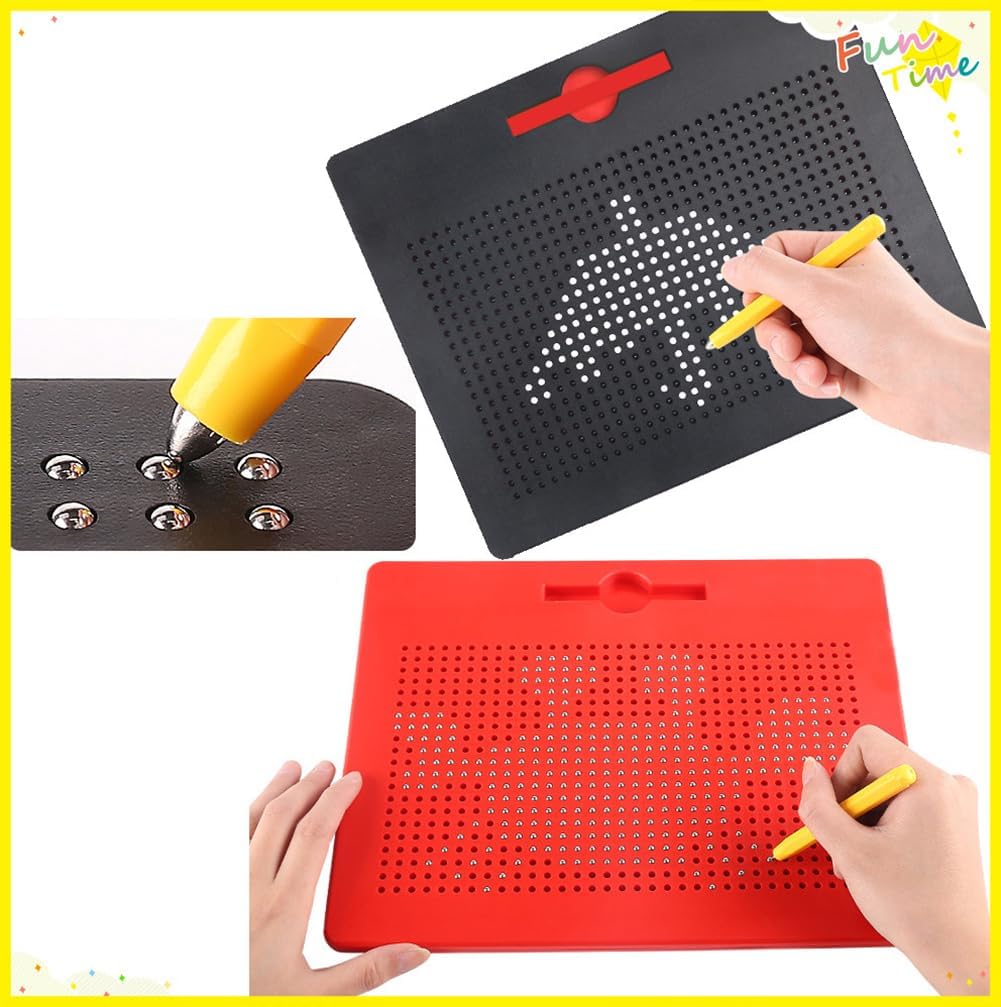 3 Pieces Replacement Stylus Magnetic Drawing Pen Magnet Replacement Pens for Magnetic Drawing Board Pen Replacement Magnapad A to Z and Numbers 0-9 (Yellow)