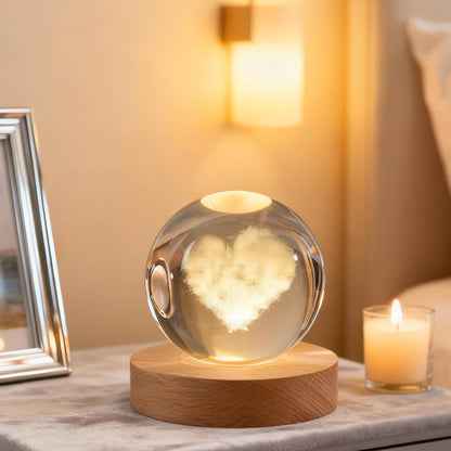 3D Solar System Crystal Ball, 2.4in Universe Gifts Decorative Quartz Glass Ball, Space Laser Engraved Model Astronomy Decor, Physics Display Sculpture Home Decor Crafts for Friends Mom Women Boys