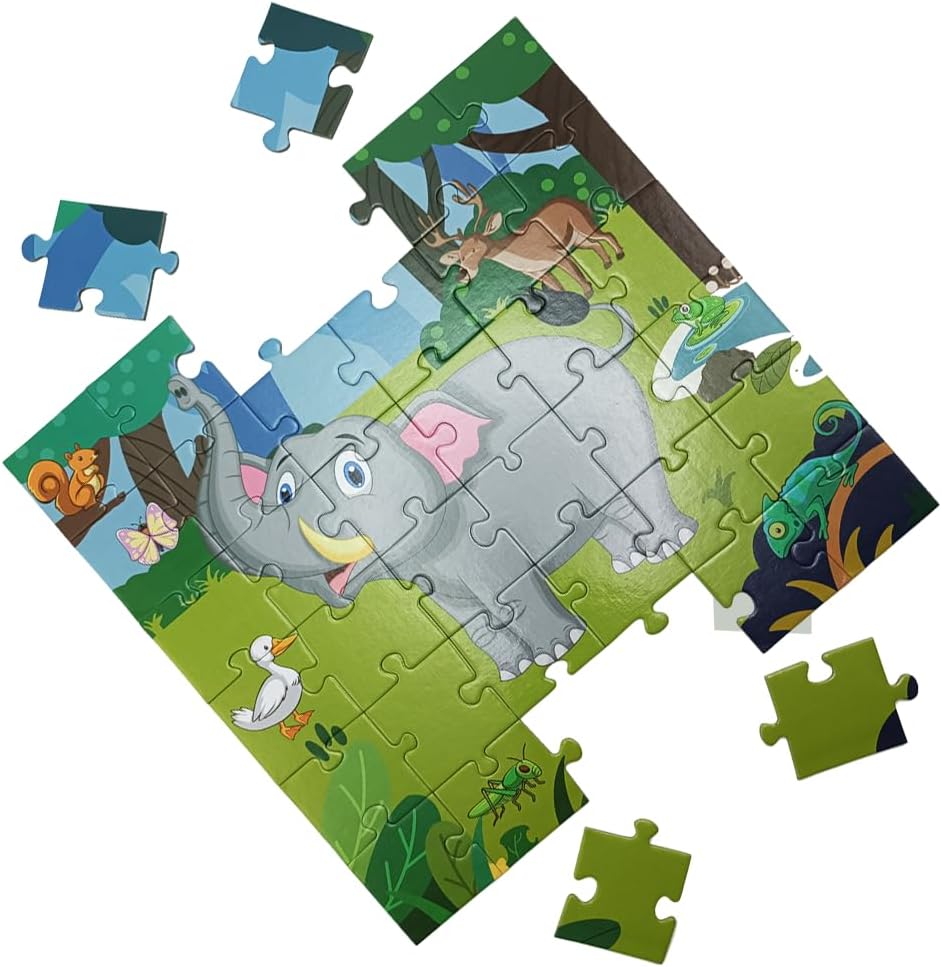 Panda Floor Puzzle Animal Jigsaw Large Puzzles 36 Piece Ages 3-6 for Toddler Children Learning Preschool Educational Development Toys (Panda)