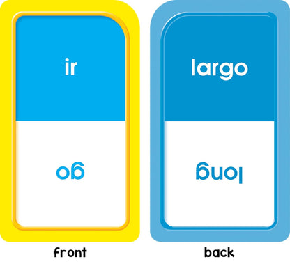 School Zone Spanish Basic Sight Words Flash Cards: 56 Cards, 108 Words, Kindergarten, 1st Grade, Palabras Basicas Tarjetas Ilustrativas, Bilingual, ESL, Language Immersion (Spanish/English Edition)