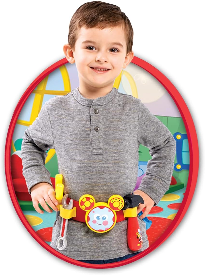 Disney Mickey Toodles Talk'n Toolbelt and Kids Play Tool Accessories for Dress Up and Pretend Play, Kids Toys for Ages 3 Up by Just Play