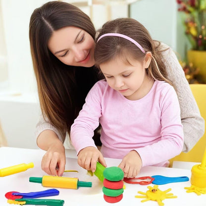 Unleash Creativity with 6 Unique Dino Molds Dough Toys Dough Accessories Set.Ideal as a Gift for Kids Aged 3-4-8 Years