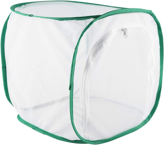 Foldable Butterfly Habitat, Butterfly Cage for Caterpillars, Create Farm, Enclosure for Breeding Soldier Fly, Dragonfly, or Housefly for Chicken and Reptile Feed (30 * 30 * 30cm)