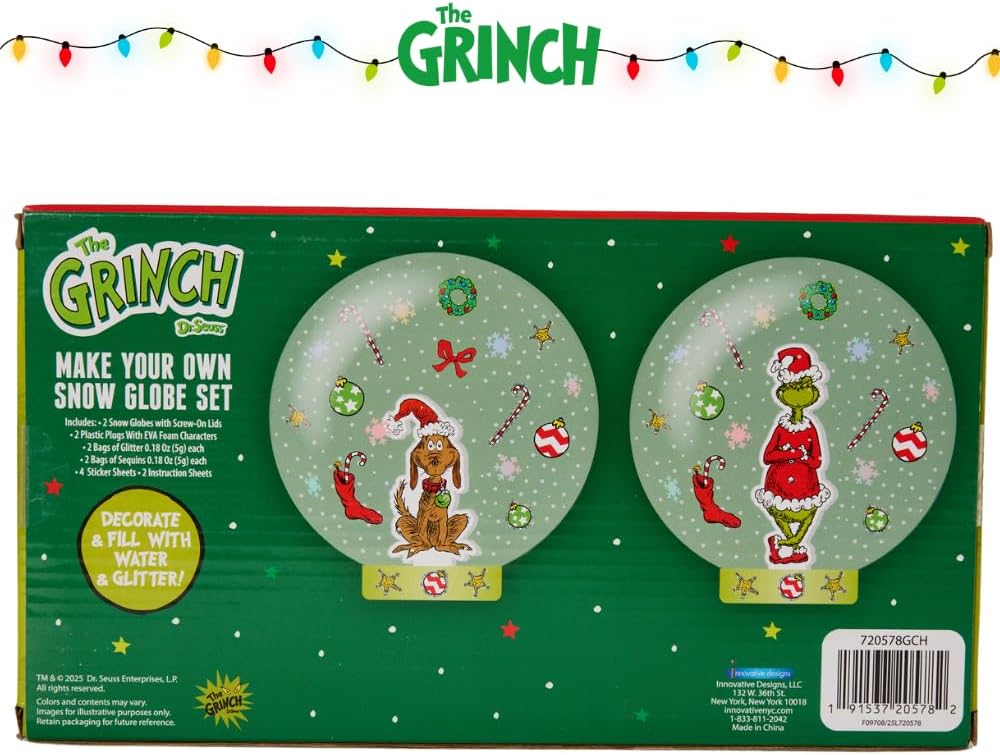 Disney Frozen Snow Globe Kit, DIY Snow Globe, Includes 2 Globes, Glitter, Sequins, Stickers – Elsa and Anna