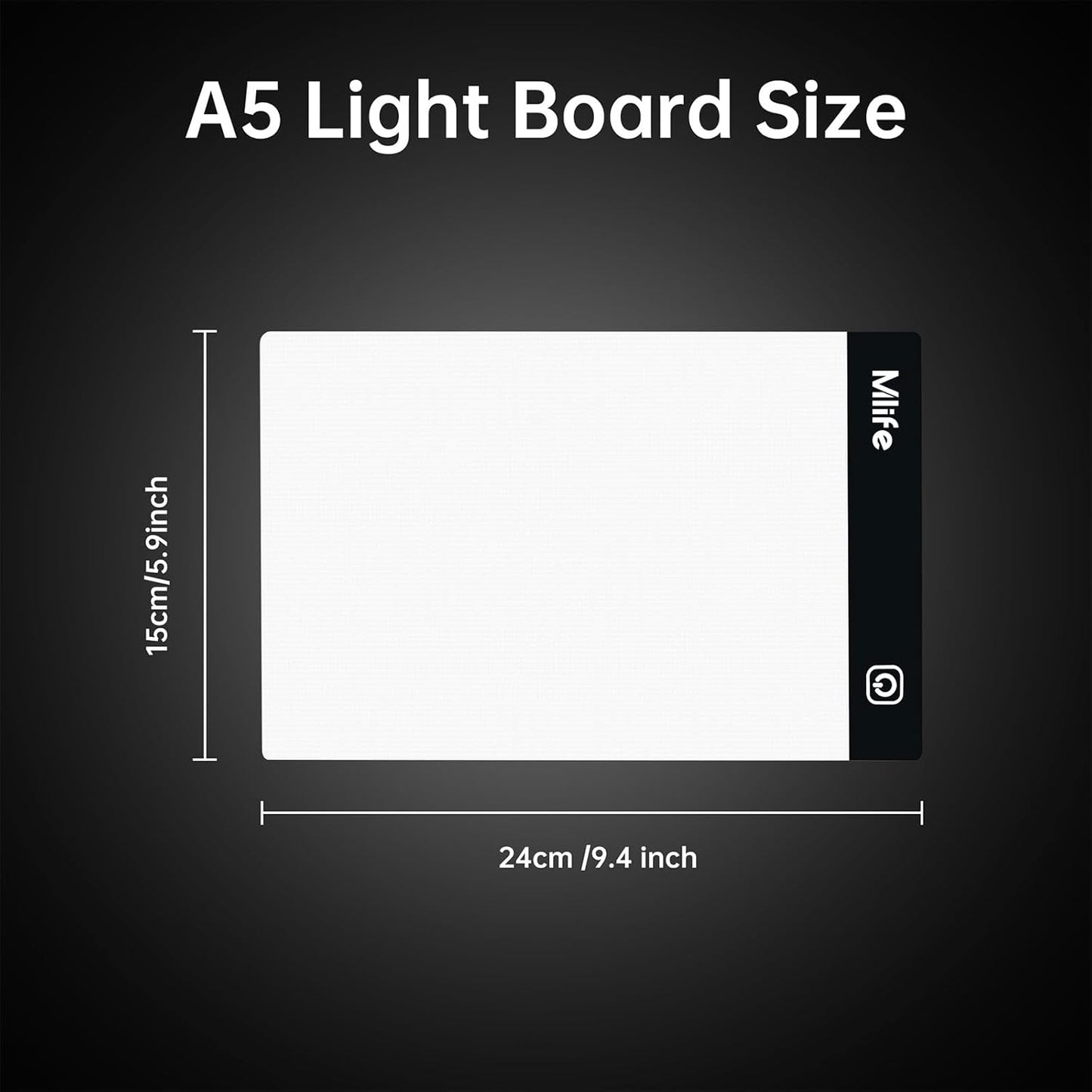 B4 LED Light Pad - Upgraded Diamond Art Light Box Dimmable Tracing Light Board, Sketching, Animation, Drawing Light Box with 4 Fasten Clips