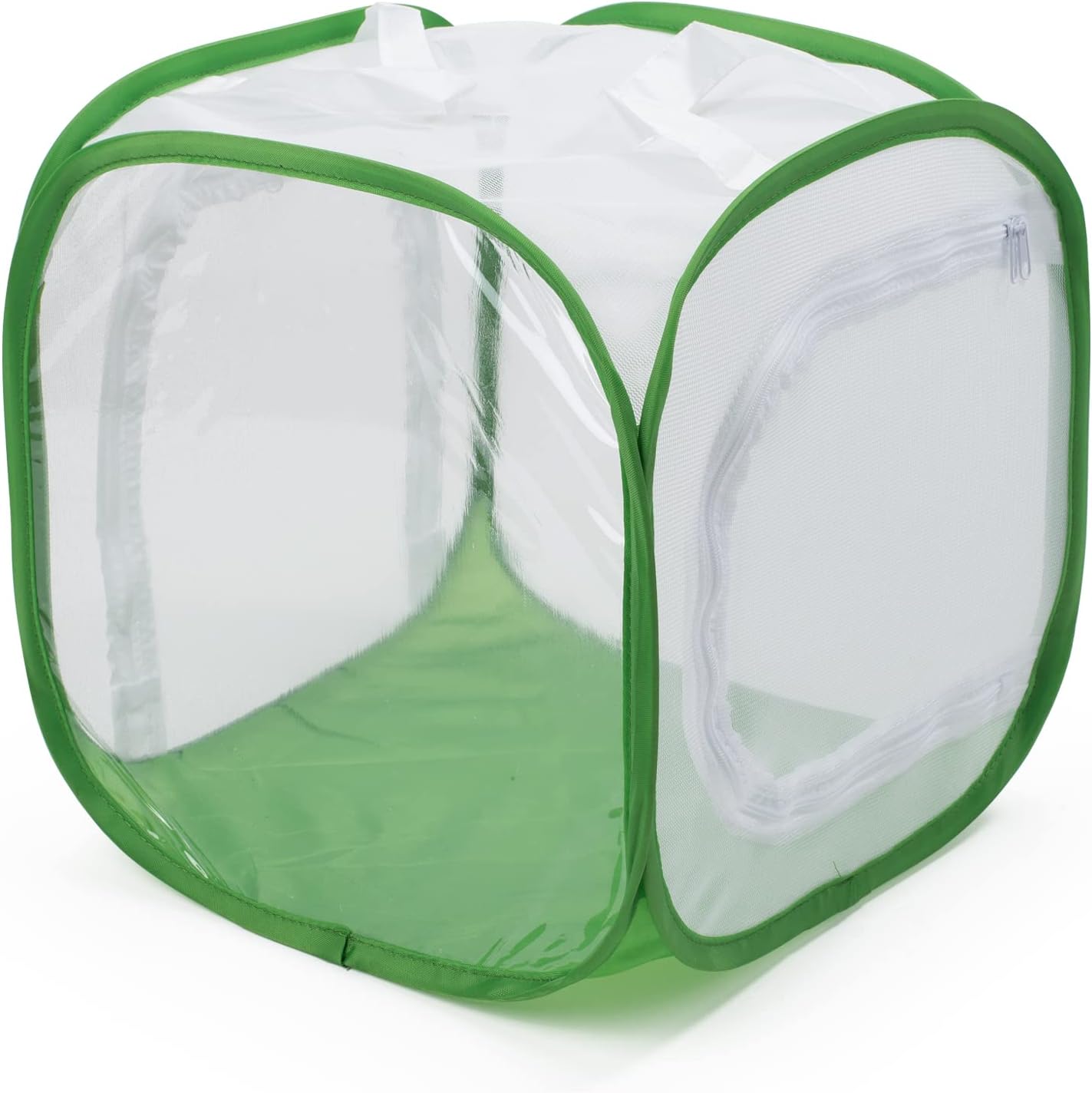 Two Doors Monarch Butterfly Habitat, Insect Mesh Cage, Caterpillar Enclosure Terrarium Pop-up (15.7 X 15.7 X 24 Inches)