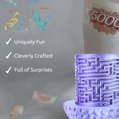 2026 Creative Gift Box: Easter Egg Mystery Puzzle with Hidden Compartment, Reusable Brain Teaser Game for Adults & Kids, Money Gift Ideas for Birthday Christmas Party Celebration