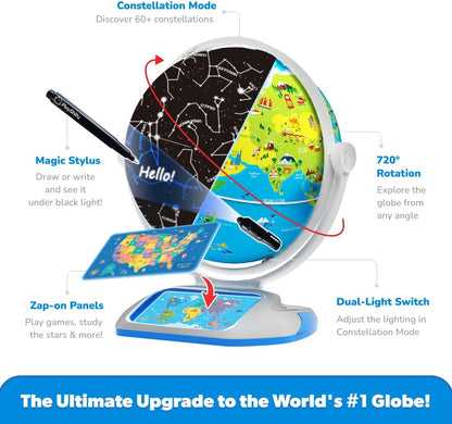 PlayShifu Globe for Kids– Orboot Earth: Interactive Kids Globe with 1000+ Facts on Animals, Places & Monuments | Tech-Powered Learning Toy & STEM Gift for Kids Ages 4–10