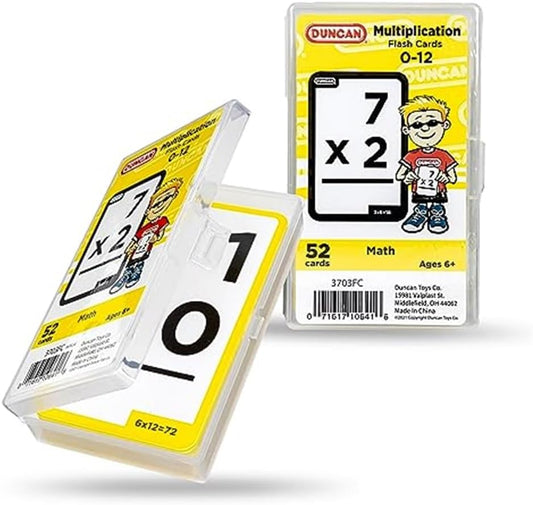 Duncan Flash Cards- Multiplication 3703FC Yellow & White, Medium