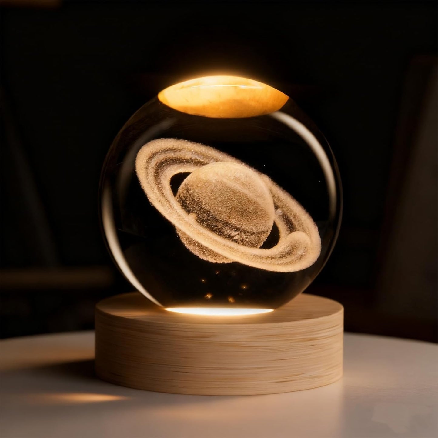 3D Solar System Crystal Ball, 2.4in Universe Gifts Decorative Quartz Glass Ball, Space Laser Engraved Model Astronomy Decor, Physics Display Sculpture Home Decor Crafts for Friends Mom Women Boys