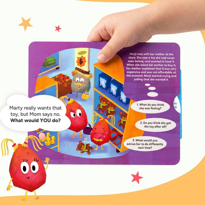 Kidrox Squad Alphabet Flashcards for Kids – 26 Slide-Reveal Cards in English & Spanish | Magic Pull-Tab Bilingual Learning Game for Toddlers & Preschoolers Age 3+
