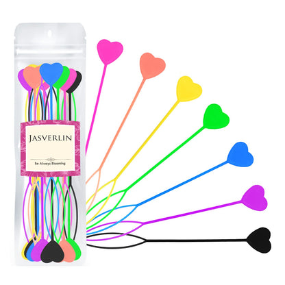 JASVERLIN Hair Beader Tool: Automatic Beads Loader for Braids, Ponytails, and Hair Threading Applicator Set (15 pcs, Black)