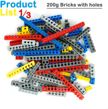BroTex Technical-Parts-Beams-Gears Bricks Bulk Pins Connectors, Compatible with Car-Motors Accessories Building Blocks Sets MOC Buildings Toys for Adults Kids Age 6+ Toys
