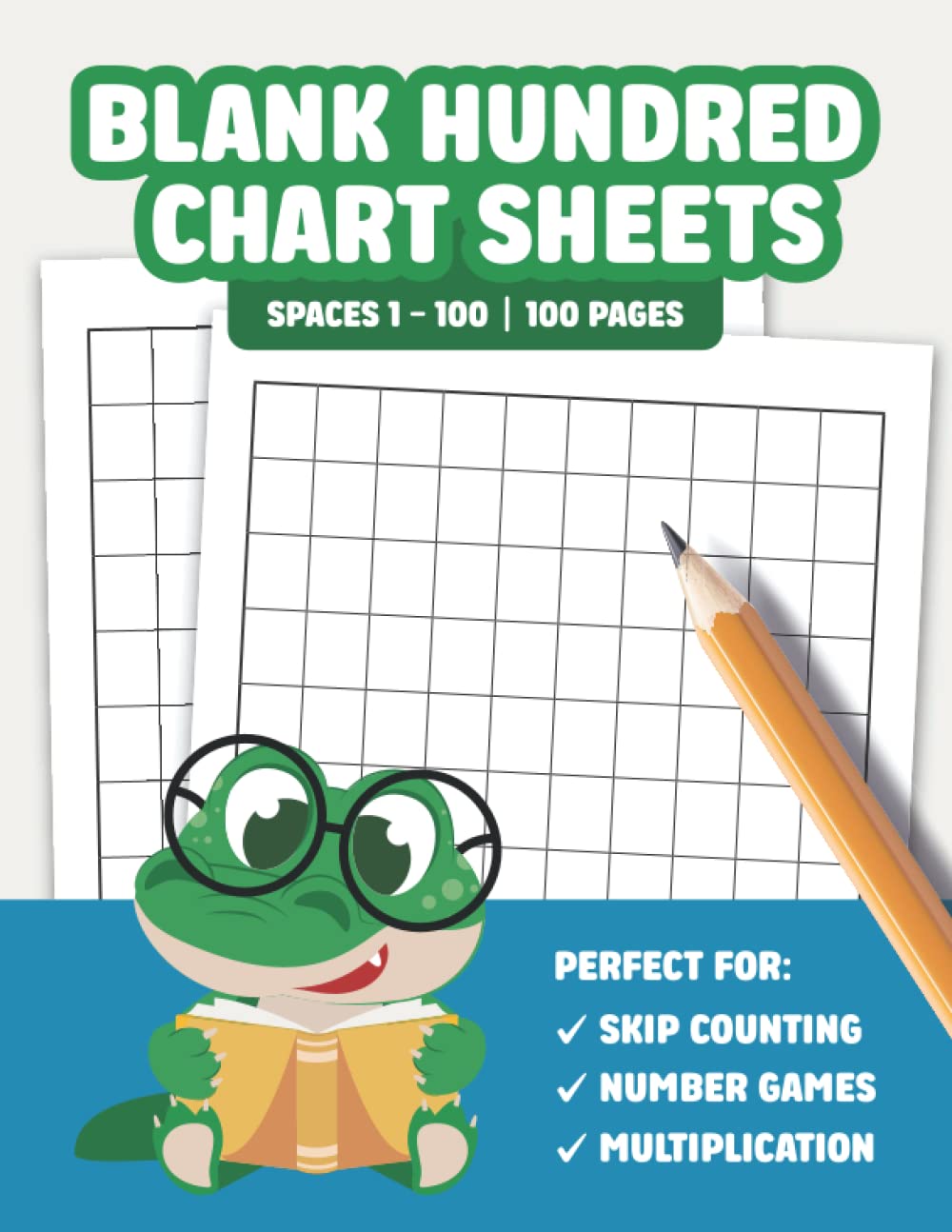 Blank Hundred Chart Sheets | Numbers 1 to 100 Worksheets: Practice Multiplication, Skip Counting and Number Games
