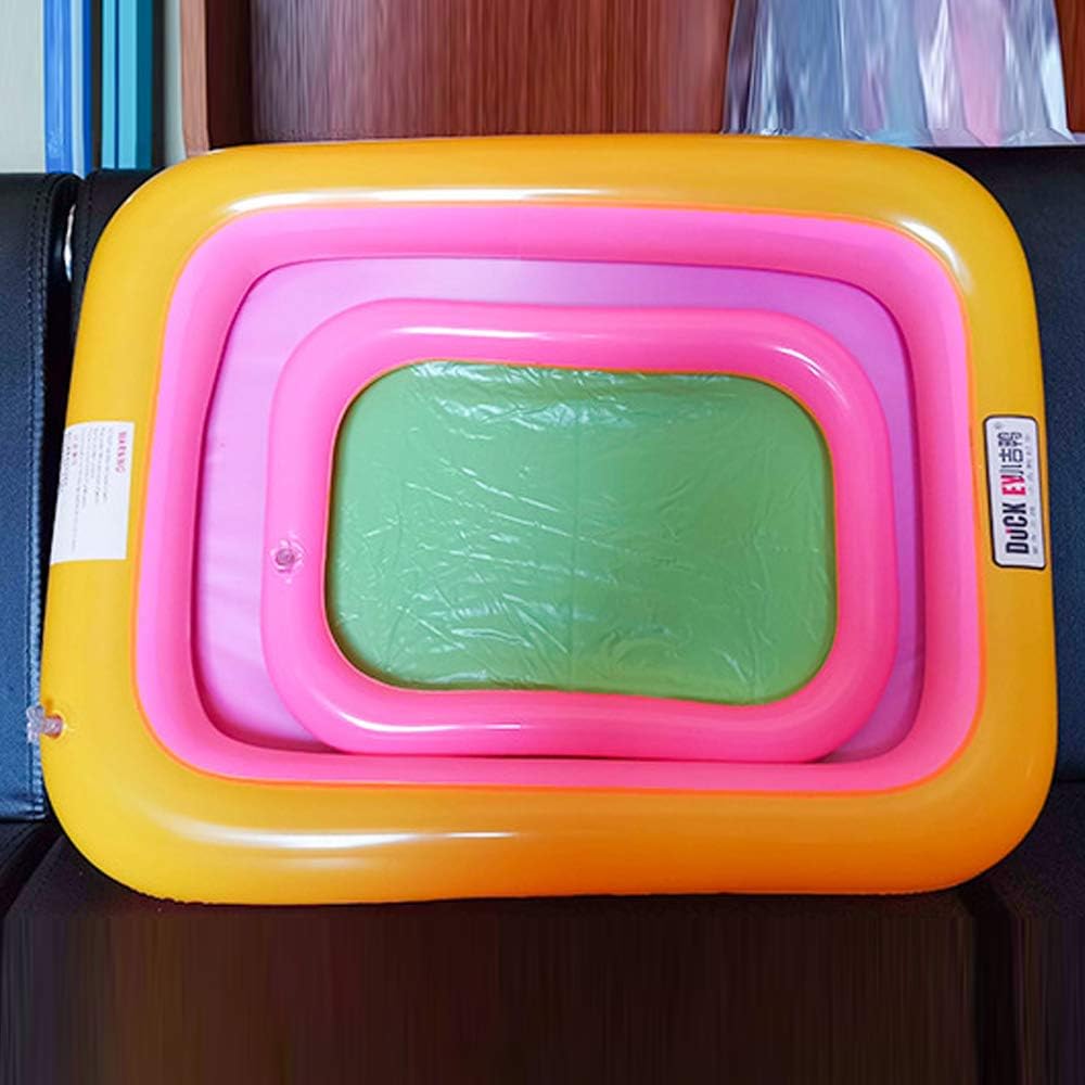 Topwon Inflatable Sand Tray for Kids - Portable Sand Box with Molds - Random Color (Random Color, 23x17)
