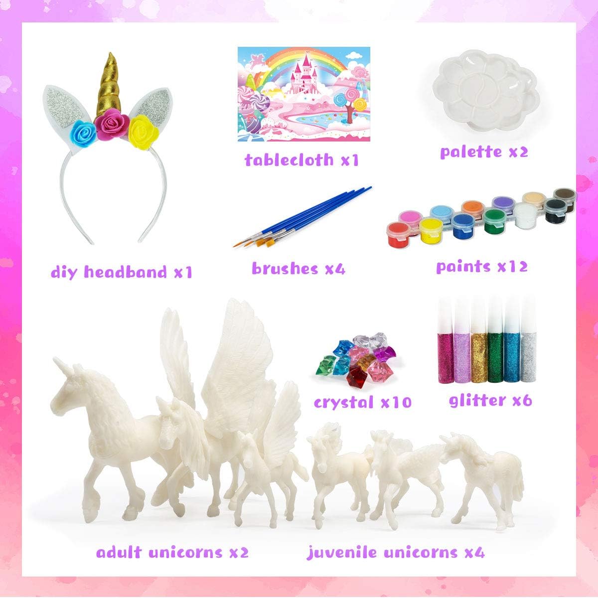 3D Dinosaurs Painting Kit with 12 Dinos for Kids Age 3-15, Arts and Crafts Kits Drawing Toys with Dinosaurs Set Creativity Gifts for Boys and Girls