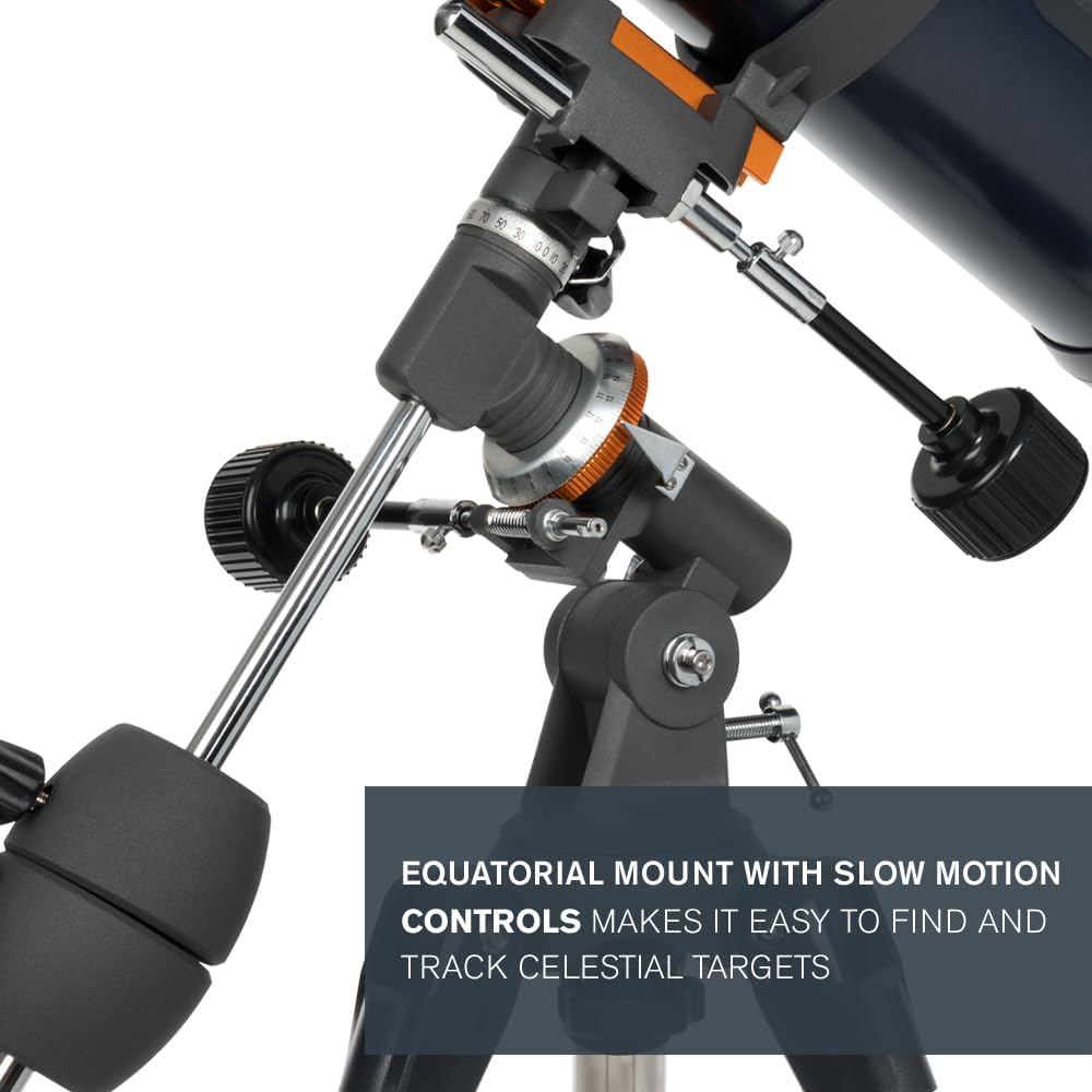 Celestron – AstroMaster 70AZ Telescope – Refractor Telescope – Fully-Coated Glass Optics – Adjustable-Height Tripod – Bonus Astronomy Software Package