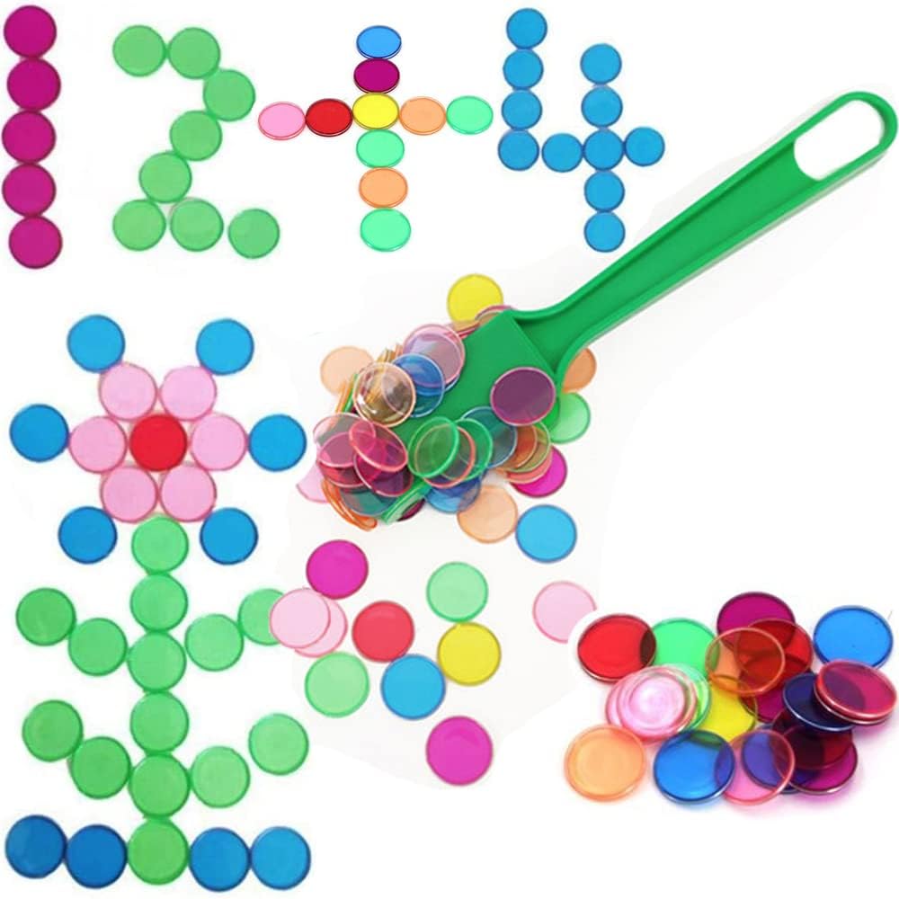 Rainbow Magnetic Bingo Wands Educational Learning Kits Use for Sewing, Science Experiments, Bingo, and Magnetic Concepts,Classrooms, Sensory Bins