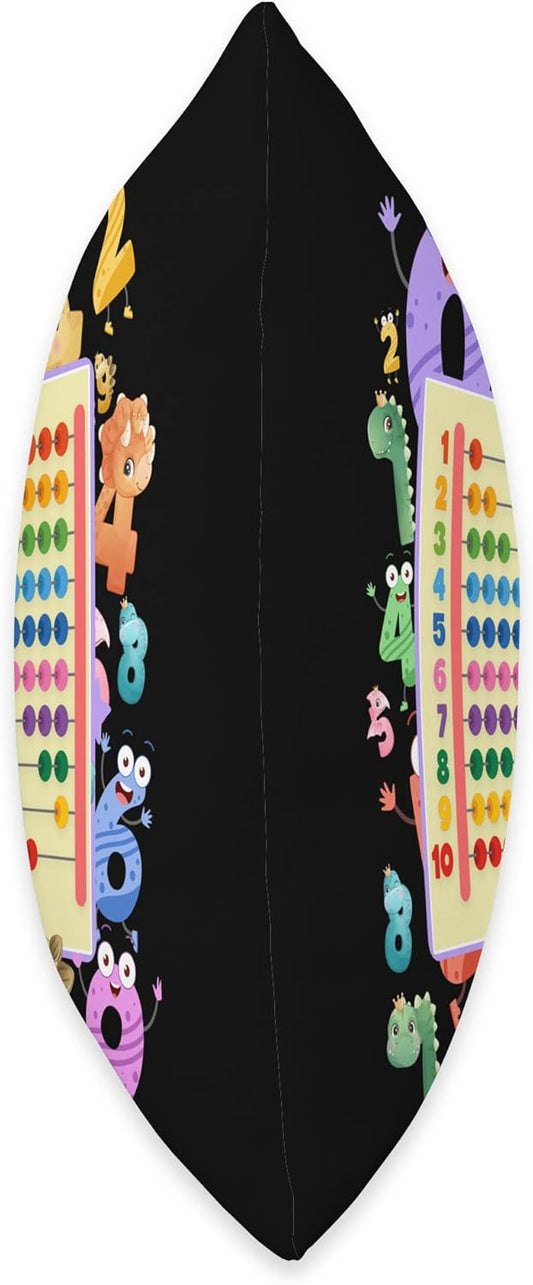 Dinosaur Numbers Idea For Kids & Teachers Maths Abacus Throw Pillow