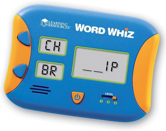 Learning Resources Word Whiz Electronic Flash Card, Letter Games for Kids, Word Recognition, Ages 5+