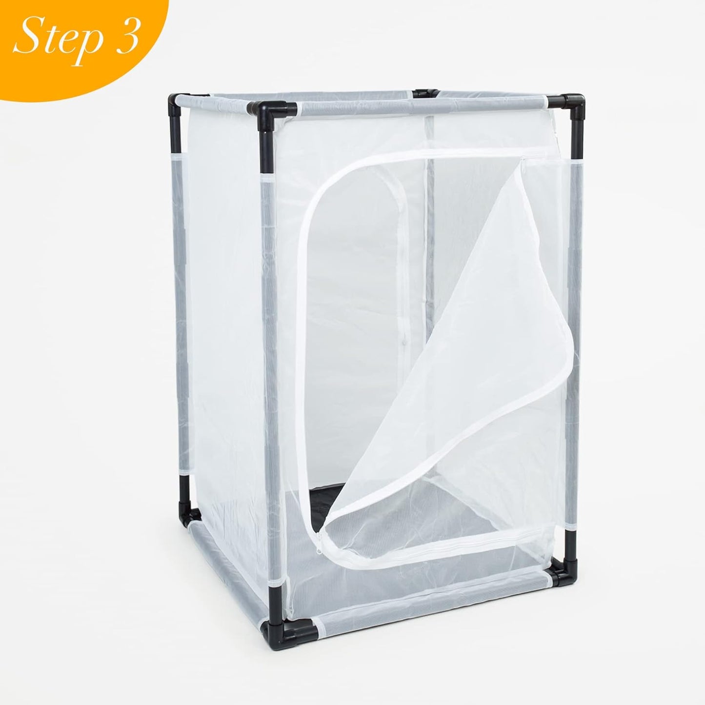 RESTCLOUD 30" Large Monarch Butterfly Habitat Cage, Outdoor Insect Mesh Cage Terrarium 16.5" x 16.5" x 30"