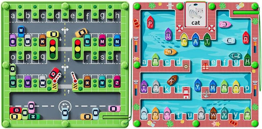 zhiwuzhu Magnetic Alphabet Maze,Montessori Magnetic Maze Board,Alphabet Puzzle Toddler Toys for Ages 2-4,Toddler Preschool Learning Toys