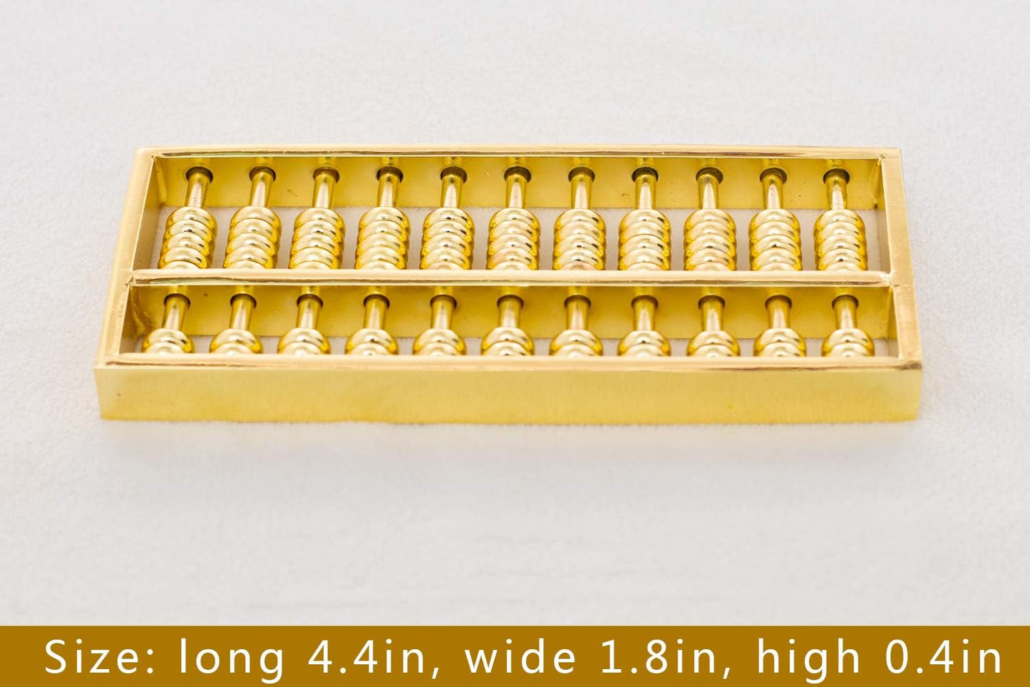 BRABUD Mini Copper Abacus Decoration Chinese Calculator Math Calculating Tool for Kids Adult Collection WQ018