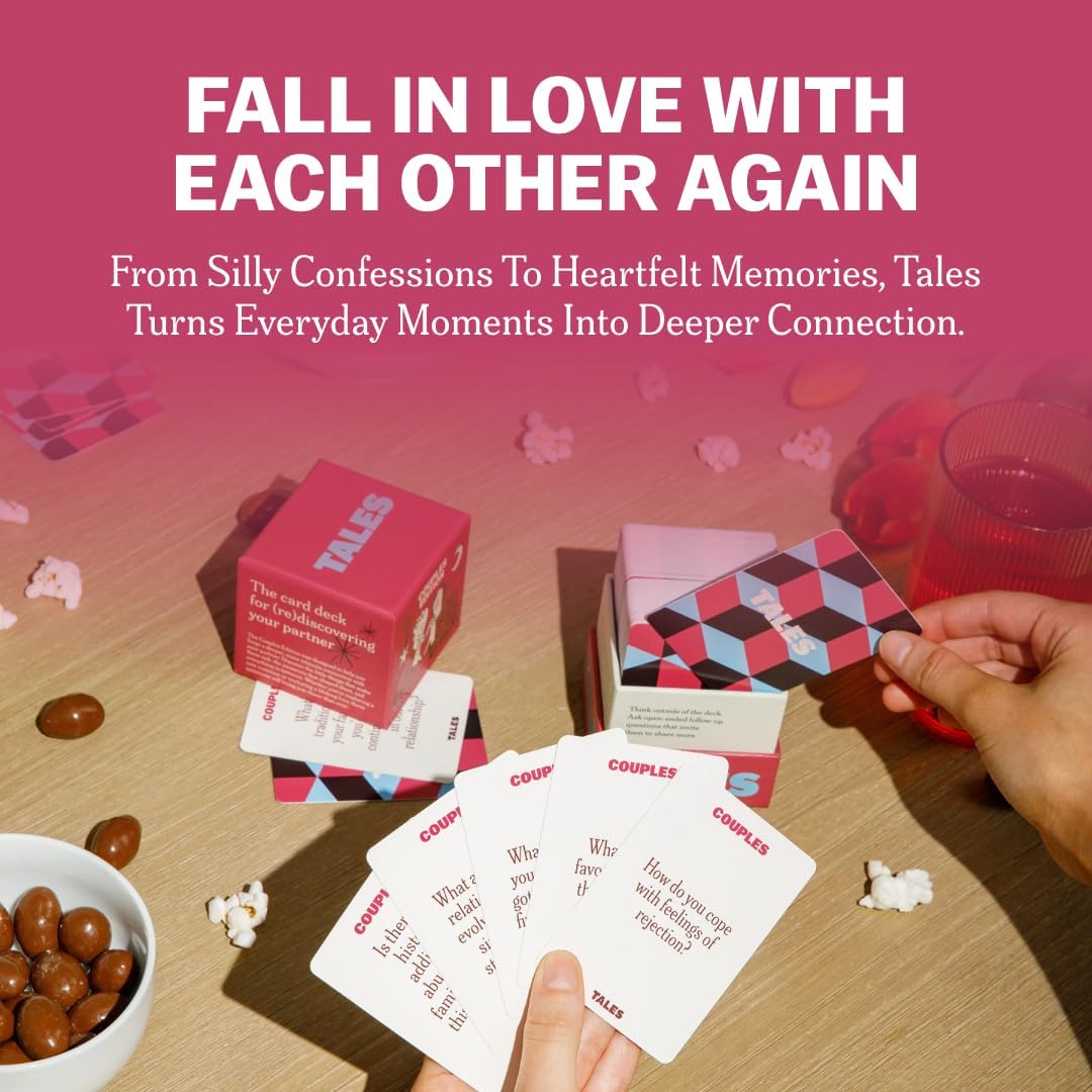 TALES 150 Conversation Cards, Friends Edition, Fun Friend Games for Adults, Teens, Kids, Perfect for Parties, Game Nights, Gifts & Gatherings, Conversations with Friends, Meaningful Connections