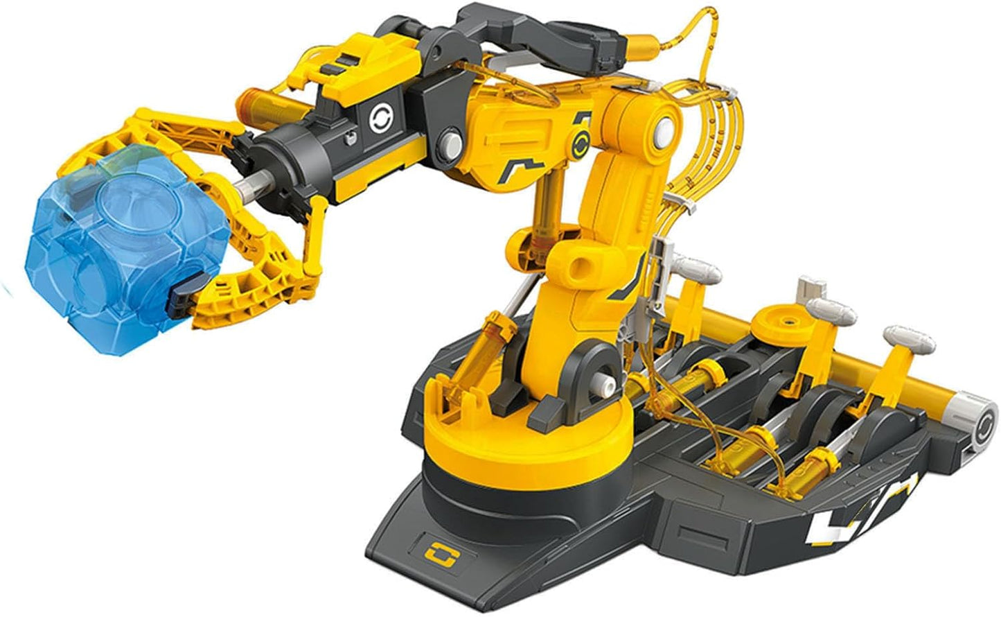 Hydraulic Robot Arm Kit STEM Building Projects Toy Science Kits 3 in 1 Children Hydraulic Mechanical Arm Toy Scientific Experiment for Kids Over 8 Years[Blue]