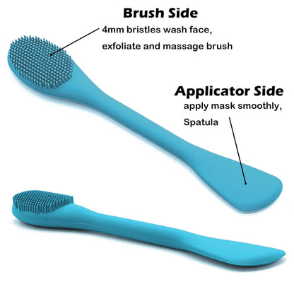 RamPula Silicone Face Mask Brush, Face Scrubber for Gentle Exfoliating & Hairless Moisturizers Applicator Tools for Apply Mud, Clay, Charcoal Mixed Mask, Cream, Lotion