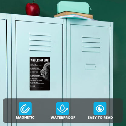 Inspirational Magnets,Motivational Magnets for Locker,8 Powerful Words for the Day Poster,Perfect for Refrigerator, Office, Locker - Ideal for Home, Students, Professionals (8 Words)