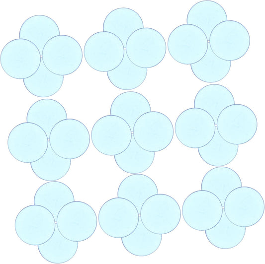 Toyvian Transparent Bingo Chips Counting Discs for Games Colored Manipulatives for Classroom Family Activities
