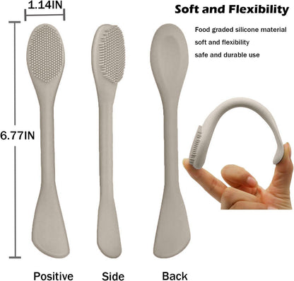 RamPula Silicone Face Mask Brush, Face Scrubber for Gentle Exfoliating & Hairless Moisturizers Applicator Tools for Apply Mud, Clay, Charcoal Mixed Mask, Cream, Lotion