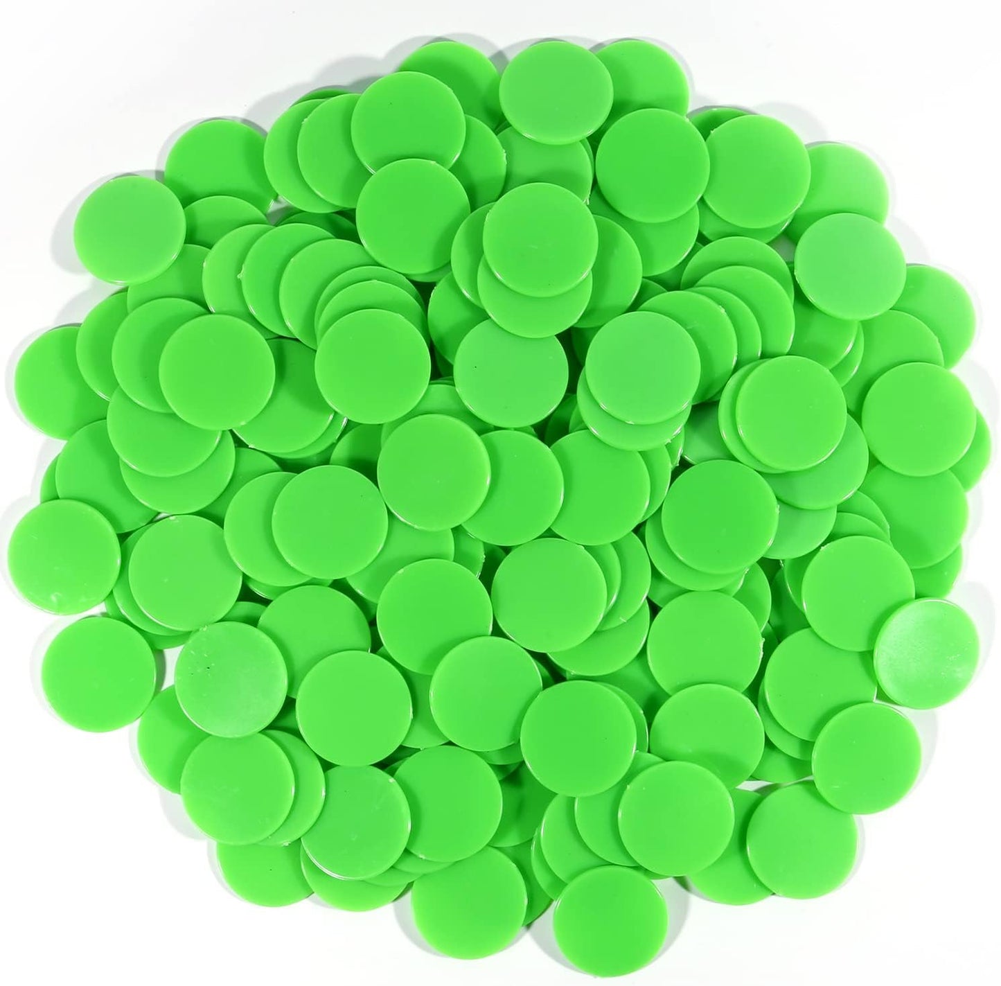Coopay 200 Pieces 10 Colors 1-1/5 inch Plastic Learning Counters Disks Bingo Chip Counting Discs Markers for Math Practice and Poker Chips Game Tokens