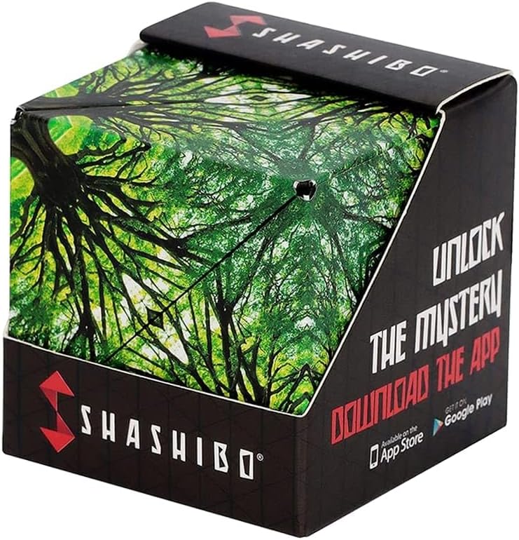 Shashibo Shape Shifting Box - Award-Winning STEM Fidget Toy with Ultra Strong Magnets - Puzzle Cube Transforms Into 100+ Shapes, Perfect Sensory Gift for Kids, Teens, and Adults (Blue Planet)