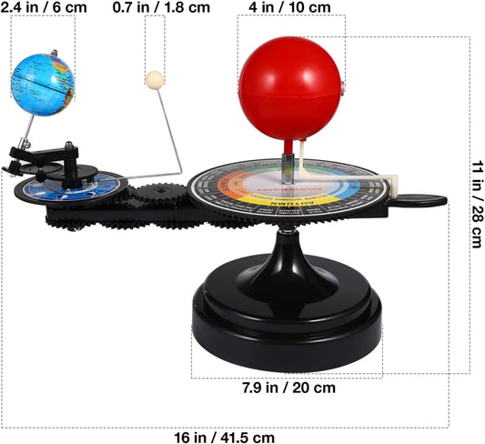 ULTECHNOVO Solar System Model Kit - Earth Moon Revolves Around The Sun- Scientific Experiment Kit Teaching Model for Teens Students