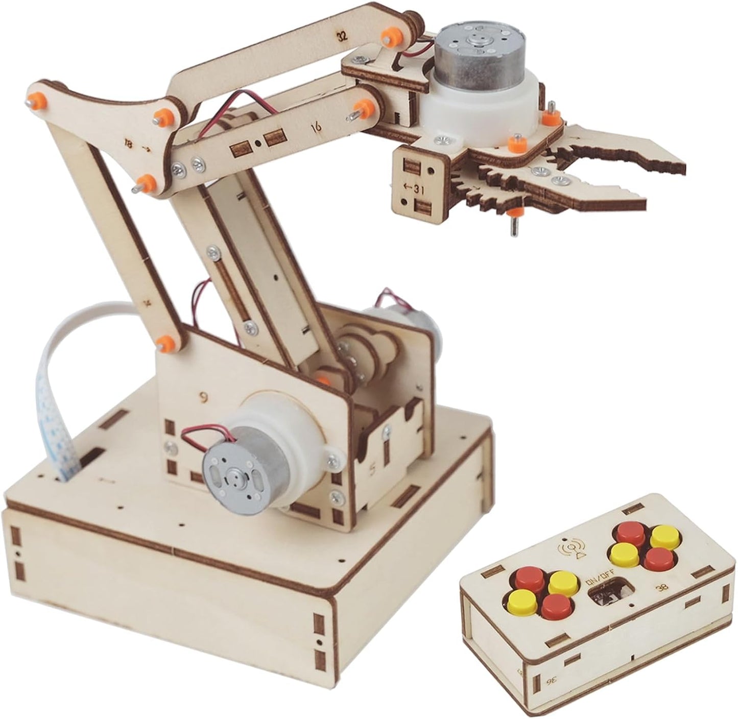 Robot Arm Kits Robotics for Kids Ages 8-12-14-16 Teens Adults STEM Toys Building Engineering 9 10 11 13 14 15 16+ Year Old Boys Grils Gifts DIY Craft Science Project Circuit Activities Mechanical Hand