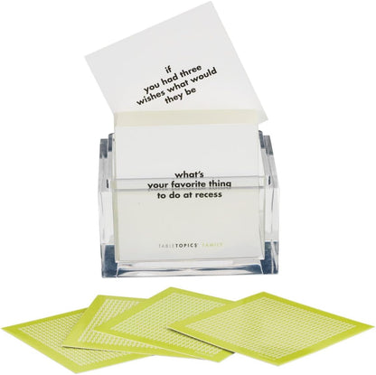 TableTopics Family Conversation Cards for Kids & Parents with 135 Questions for Fun & Connection at Dinnertime, Game Night, & Classrooms